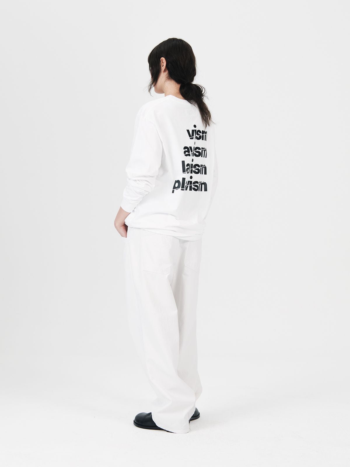 플라비즘(PLAVISM) VISM L/S TEE - WHITE