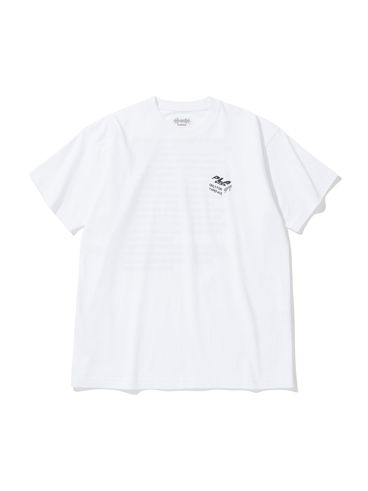 플라비즘(PLAVISM) TYPEFACE TEE- WHITE