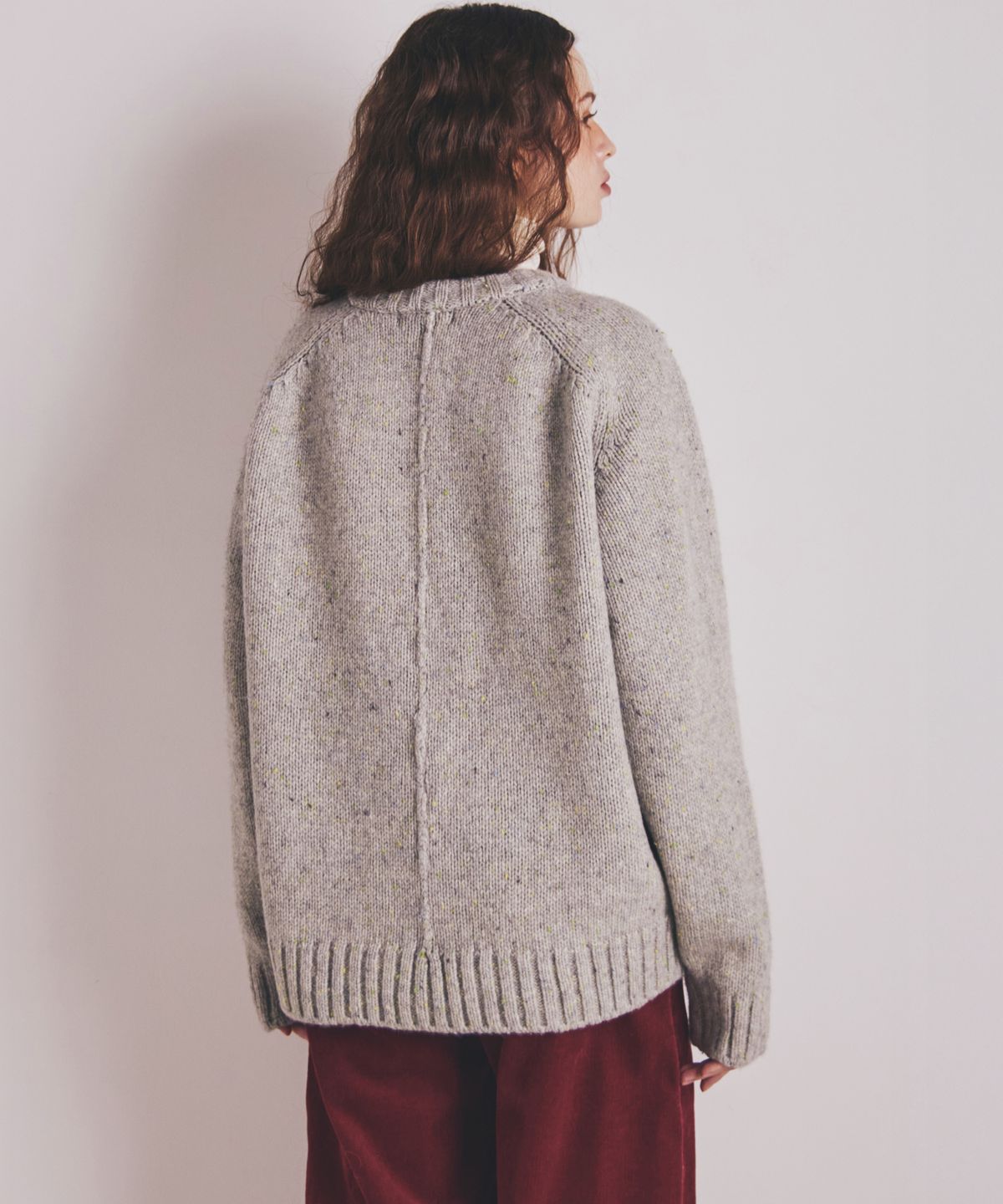 오픈도어스튜디오(OPENDOORSTUDIO) Vintage Melange Knit Gray