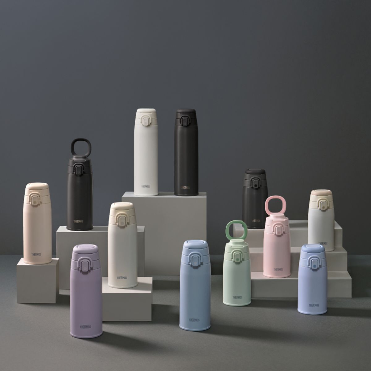 써모스(THERMOS) 보온보냉 캐리 루프 원터치 텀블러 JOS-400K (400ml)
