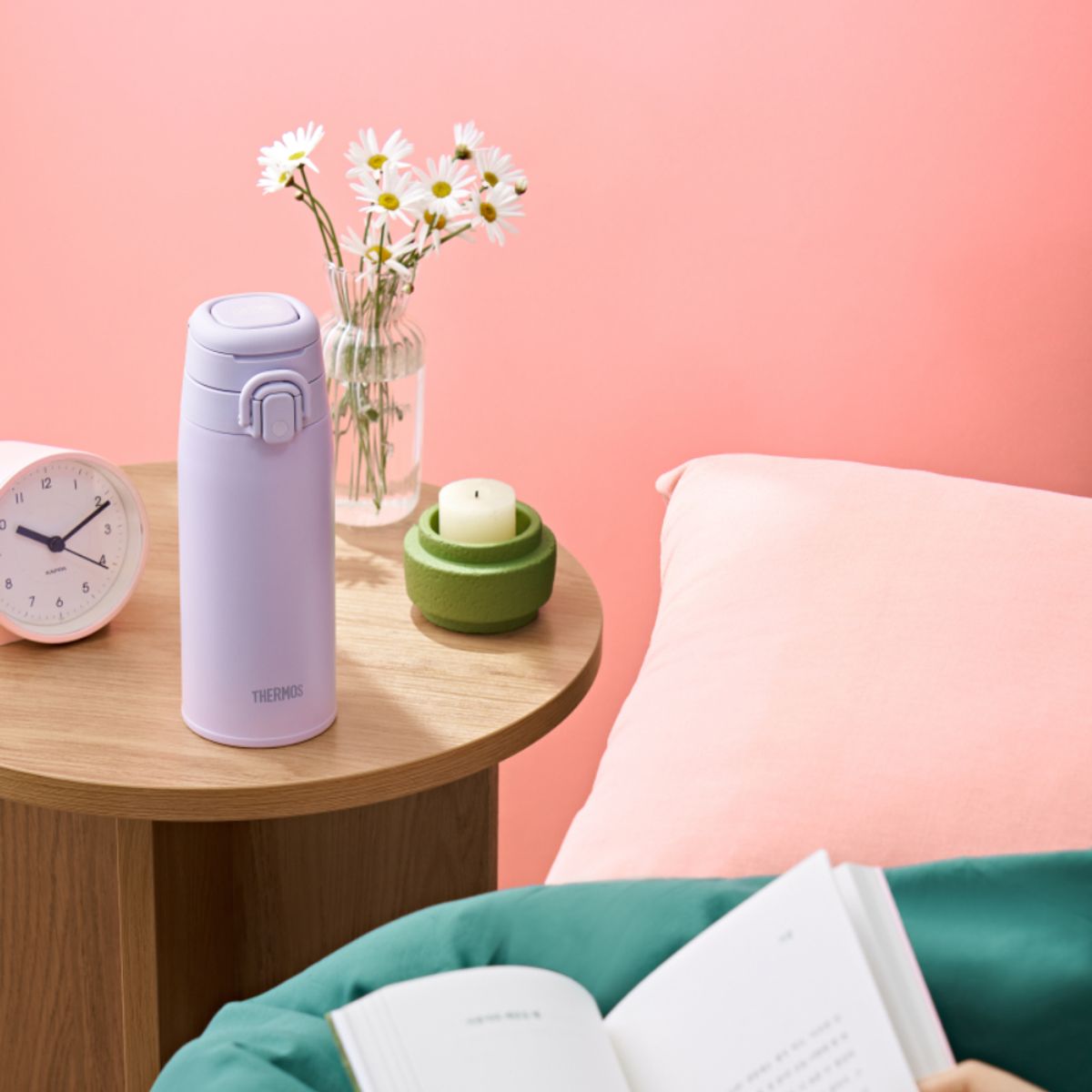 써모스(THERMOS) 보온보냉 캐리 루프 원터치 텀블러 JOS-550K (550ml)