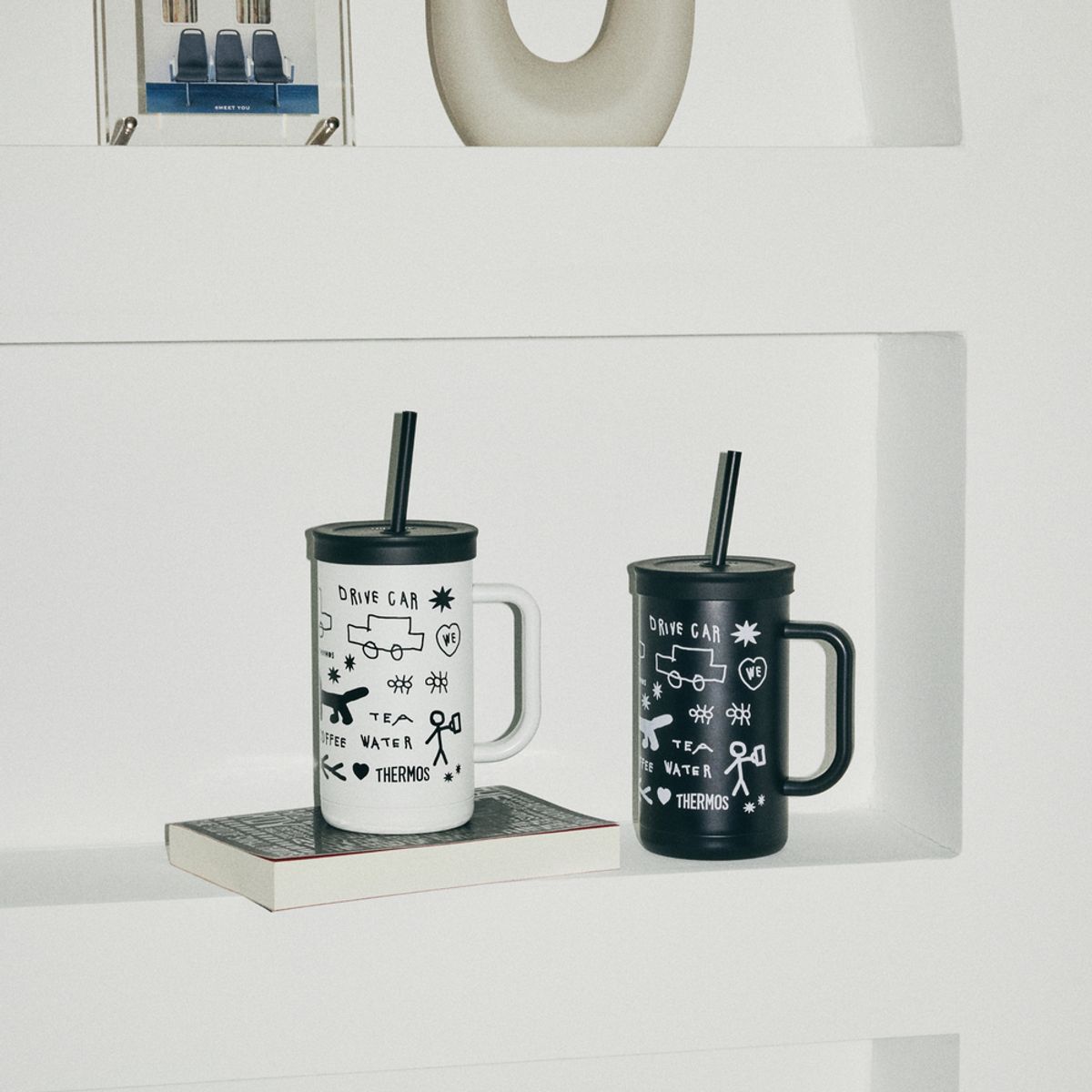 써모스(THERMOS) 식기세척기용 보냉 콤팩트 스트로 컵앤 빨대 텀블러 TKHA-720KC 720ml