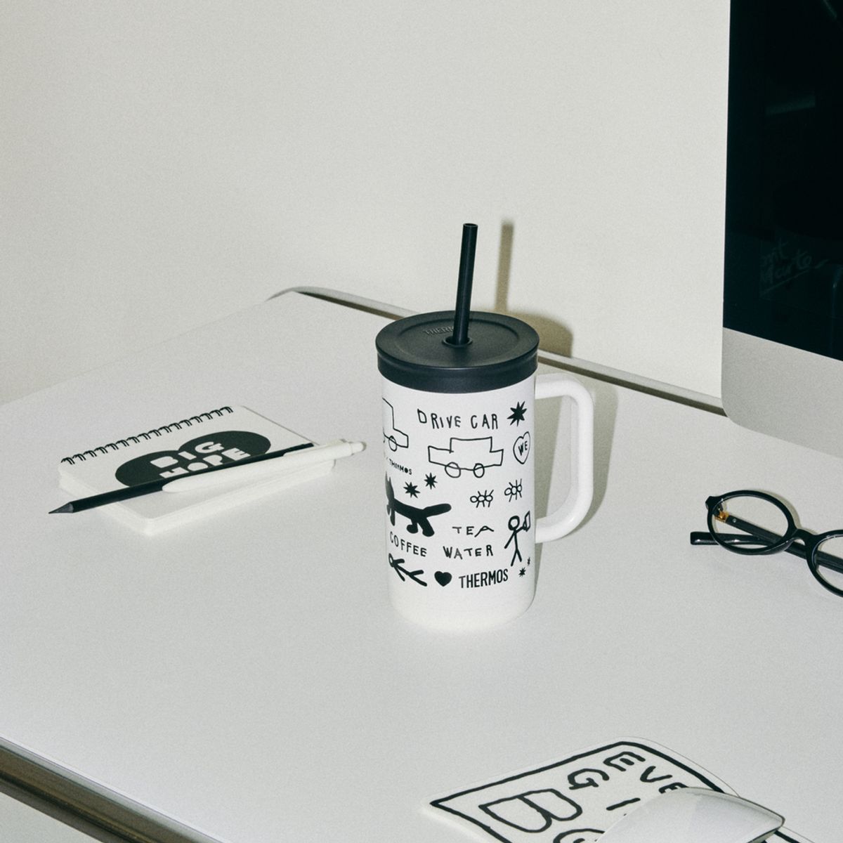 써모스(THERMOS) 식기세척기용 보냉 콤팩트 스트로 컵앤 빨대 텀블러 TKHA-720KC 720ml