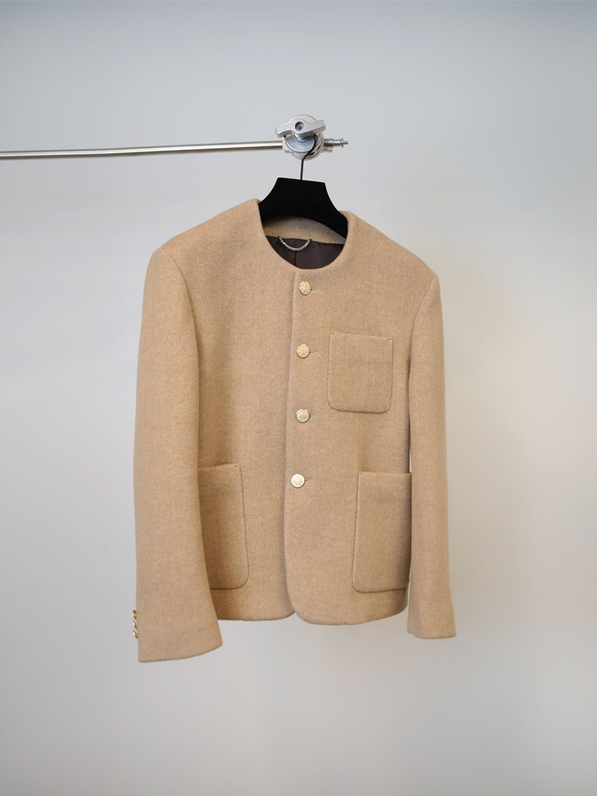 고저(GOZER) LODEN HERRINGBORN JACKET