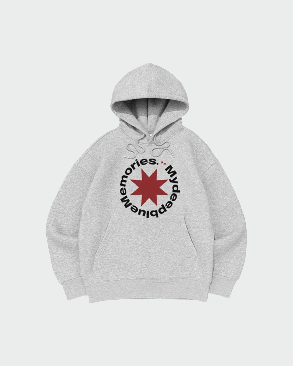 마이딥블루메모리즈(MY DEEP BLUE MEMORIES) MM ROUND LOGO HOODIE(BLACK)