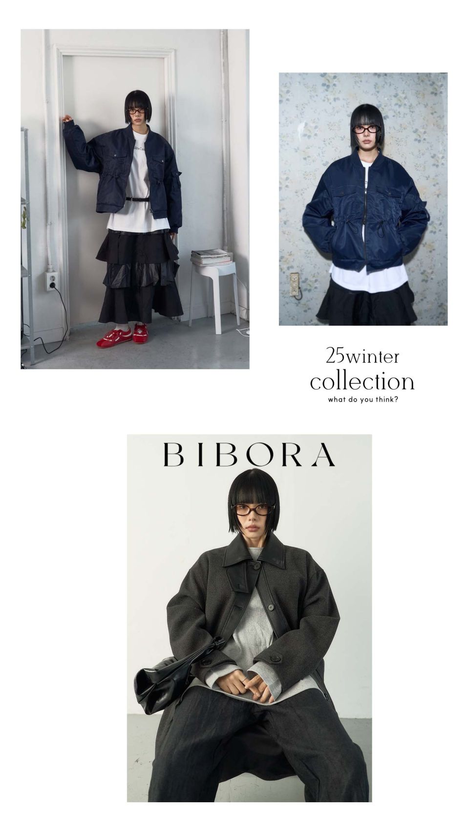 MUSINSA公式 | BIBORA ハイネックシングルロングコート