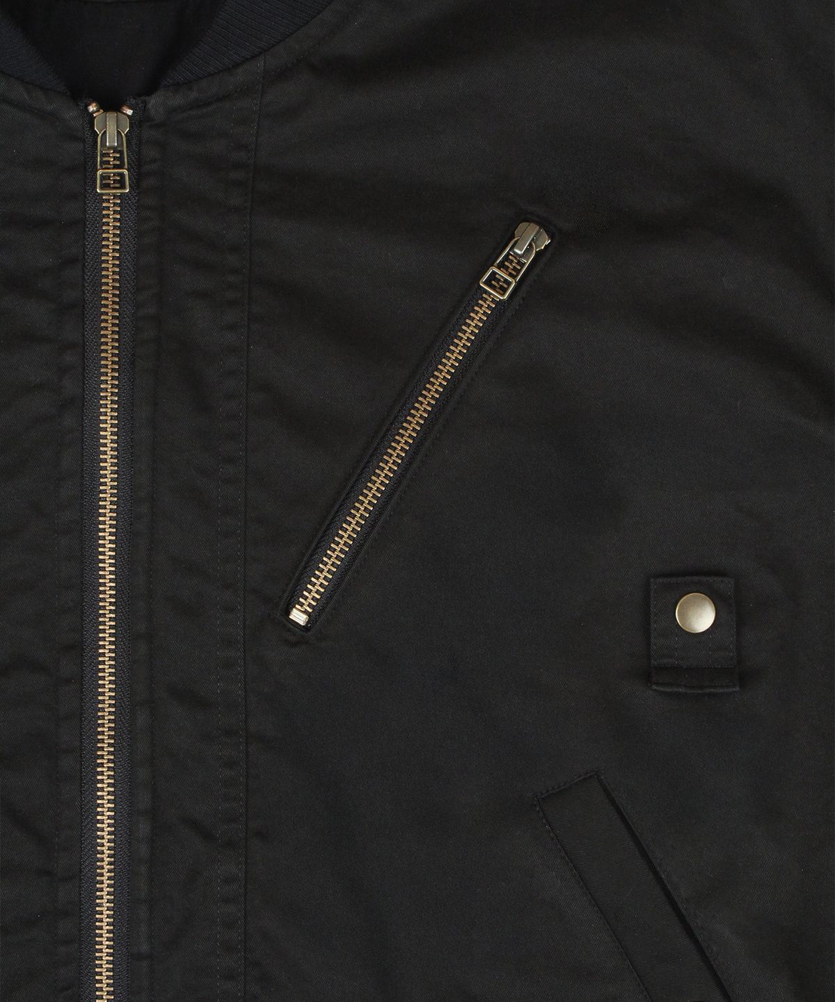 라인먼트(LINEMENT) Double zip MA-1 _ Black