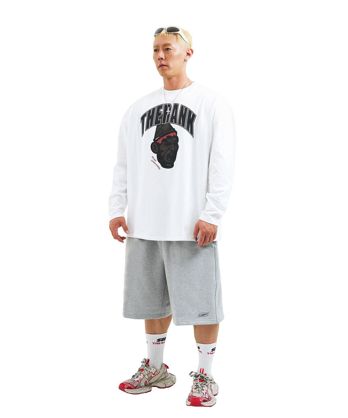 더랭크(THERANK) MUNCHCONE OG IP LONGSLEEVE [WHITE]