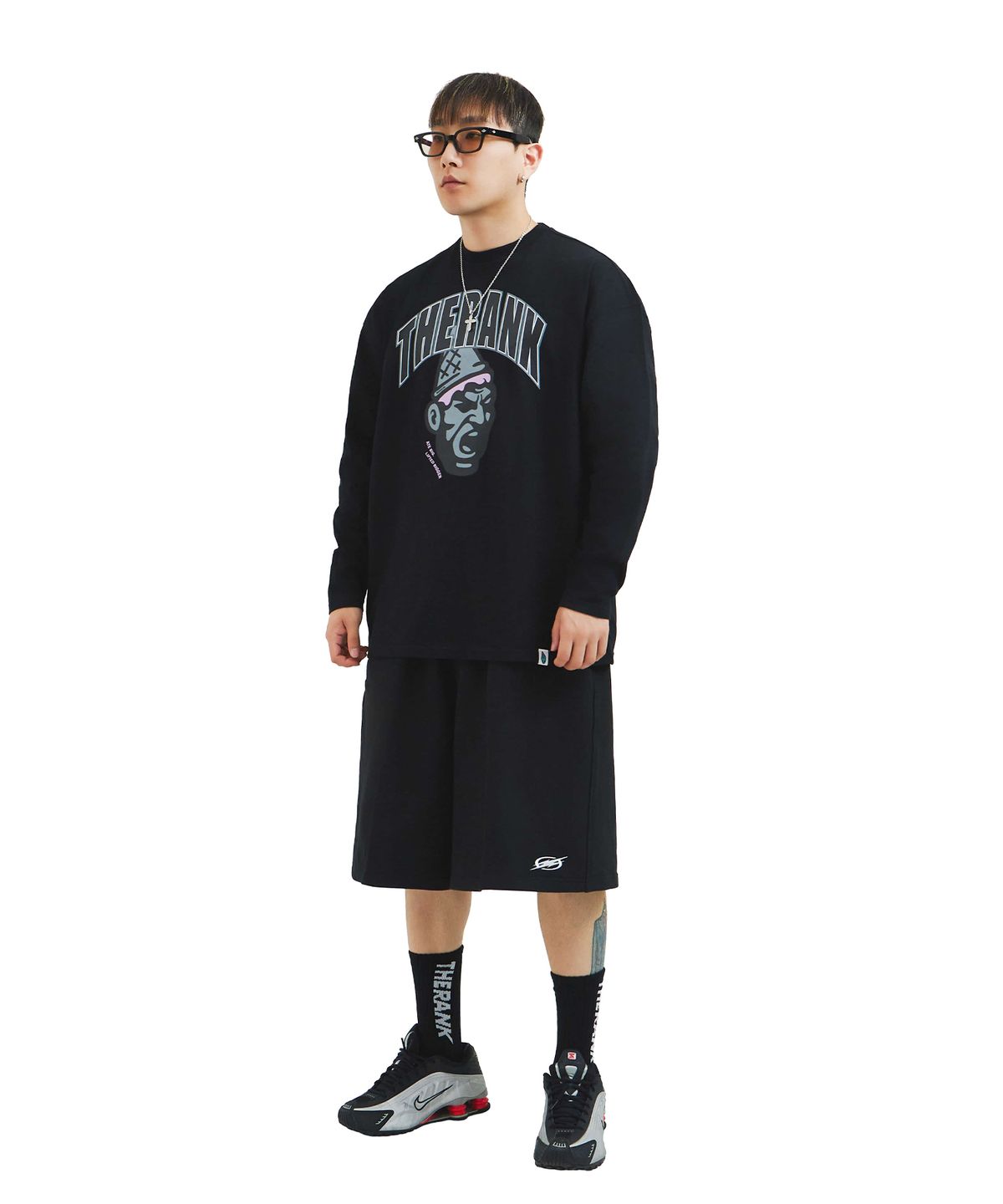더랭크(THERANK) MUNCHCONE OG IP LONGSLEEVE [BLACK]