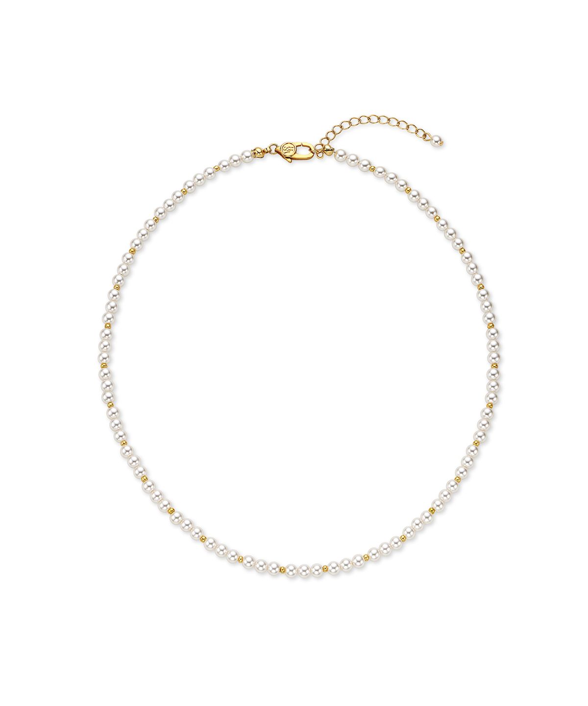 하스(HAS) EN016 Basic Pearl gold ball Necklace