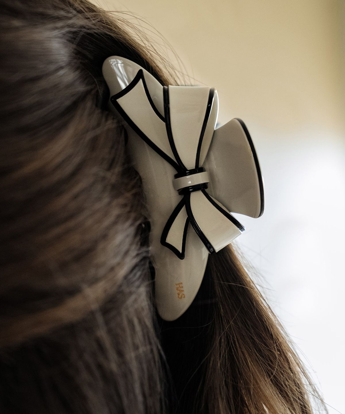 하스(HAS) EN011 Double Color Edge Ribbon Hair Clip (2Colors)