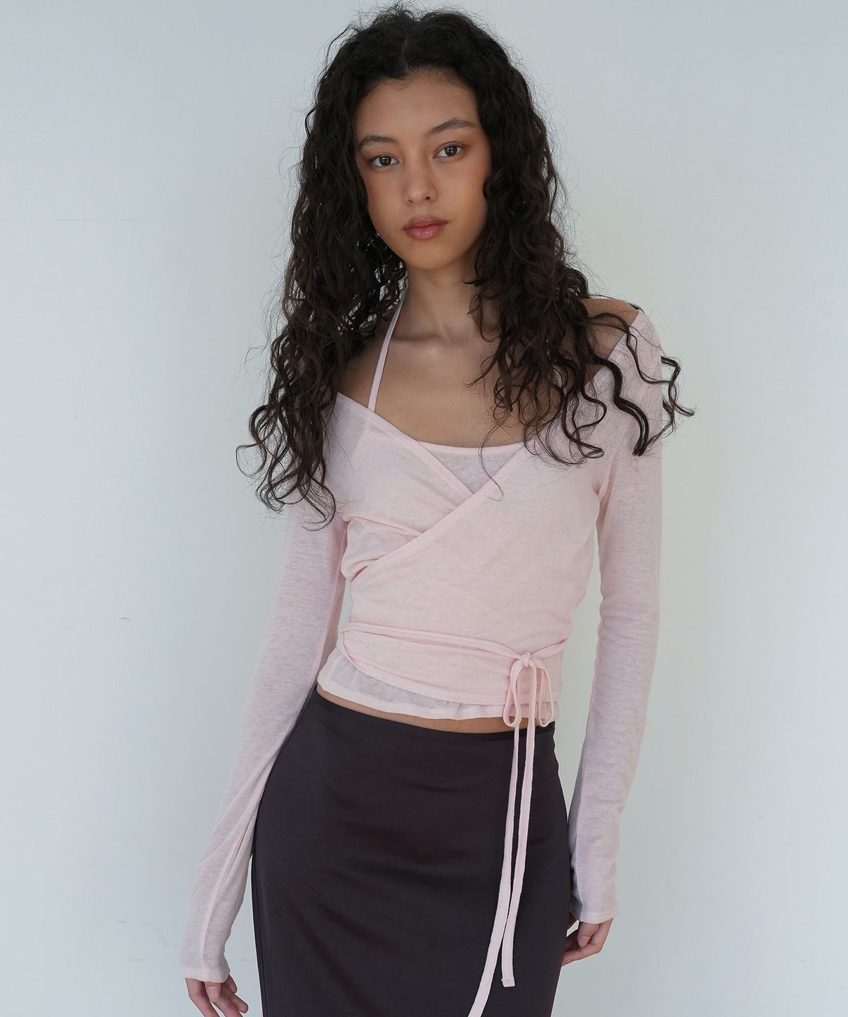 재즈드(JAZZED) LAYERED WRAP SET_PINK