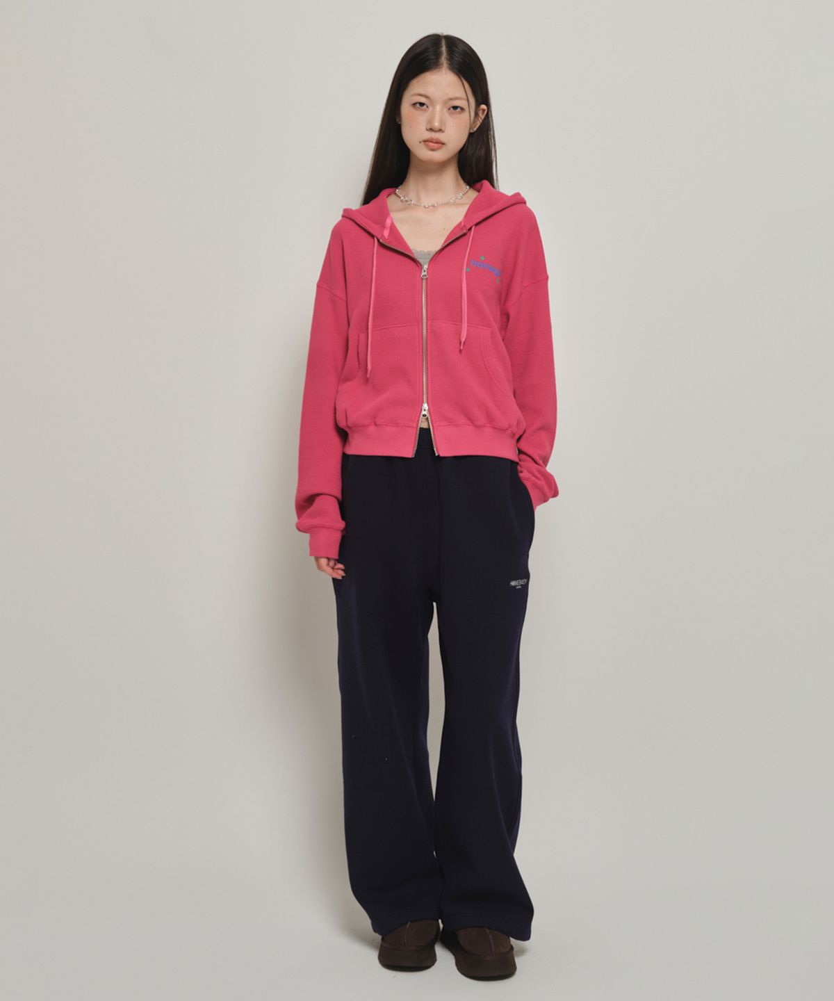 홈바디띵즈(HOMEBODY THINGS) HBT Classic Wide Sweat Pants (NAVY)