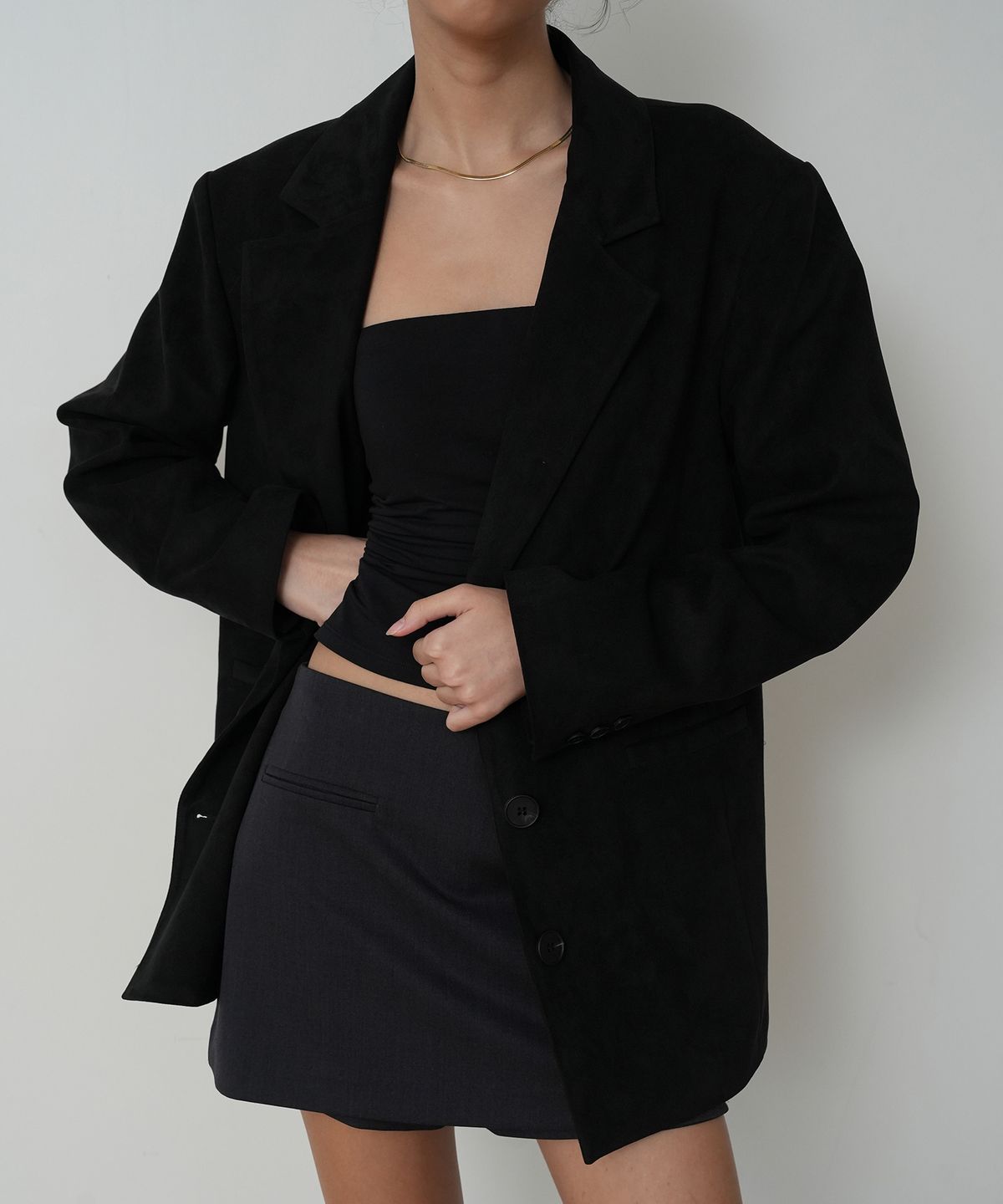 재즈드(JAZZED) CLASSIC SUEDE JACKET_BLACK