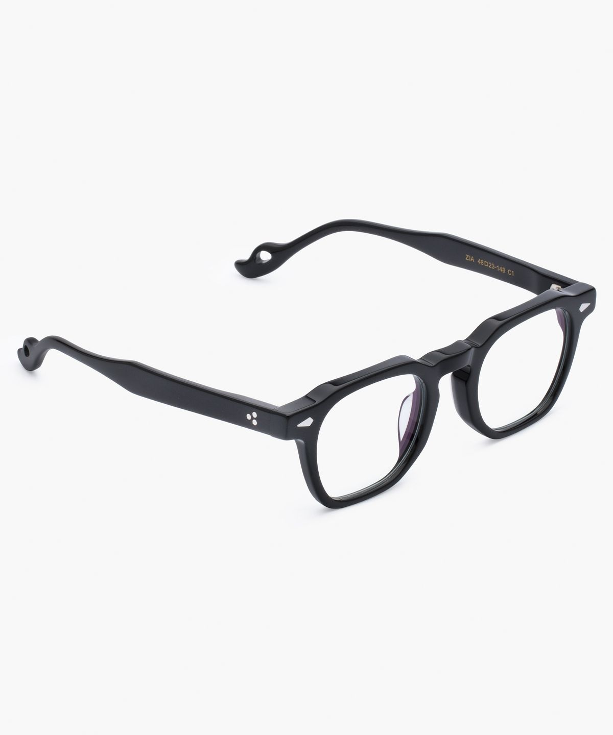 리끌로우(RECLOW) RC 아세테이트 ZIA 블루라이트 안경 BLACK