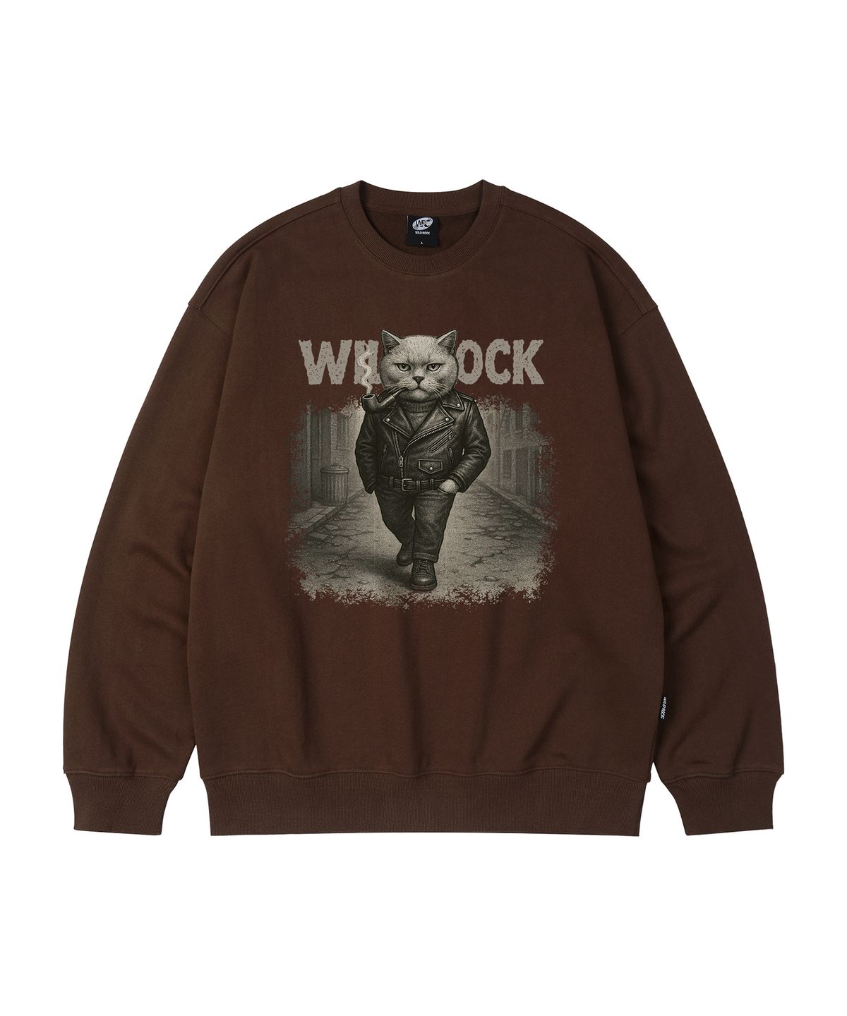 와일드락(WILDROCK) 스모키 스트릿 캣 오버핏 맨투맨_9 COL