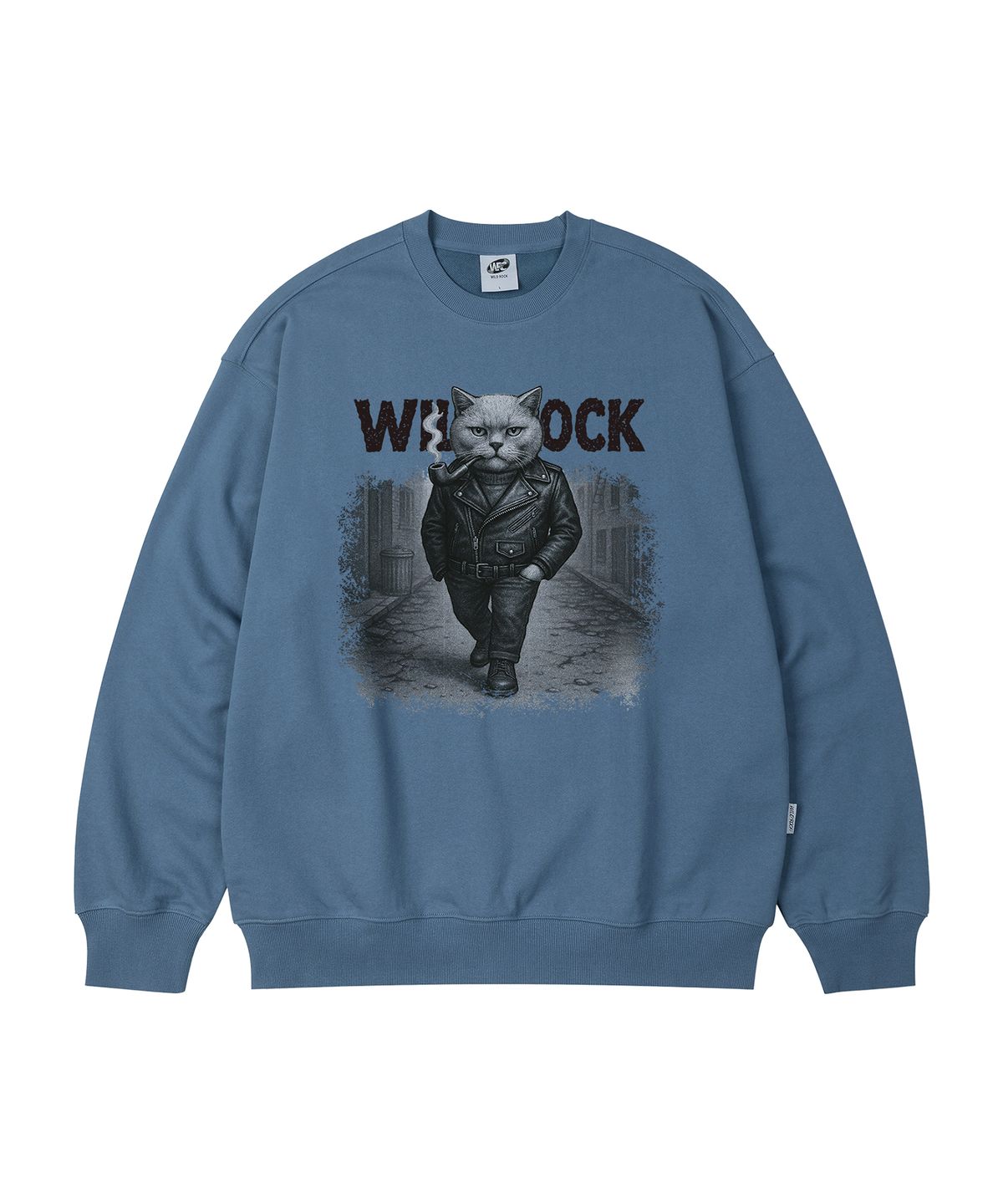 와일드락(WILDROCK) 스모키 스트릿 캣 오버핏 맨투맨_9 COL
