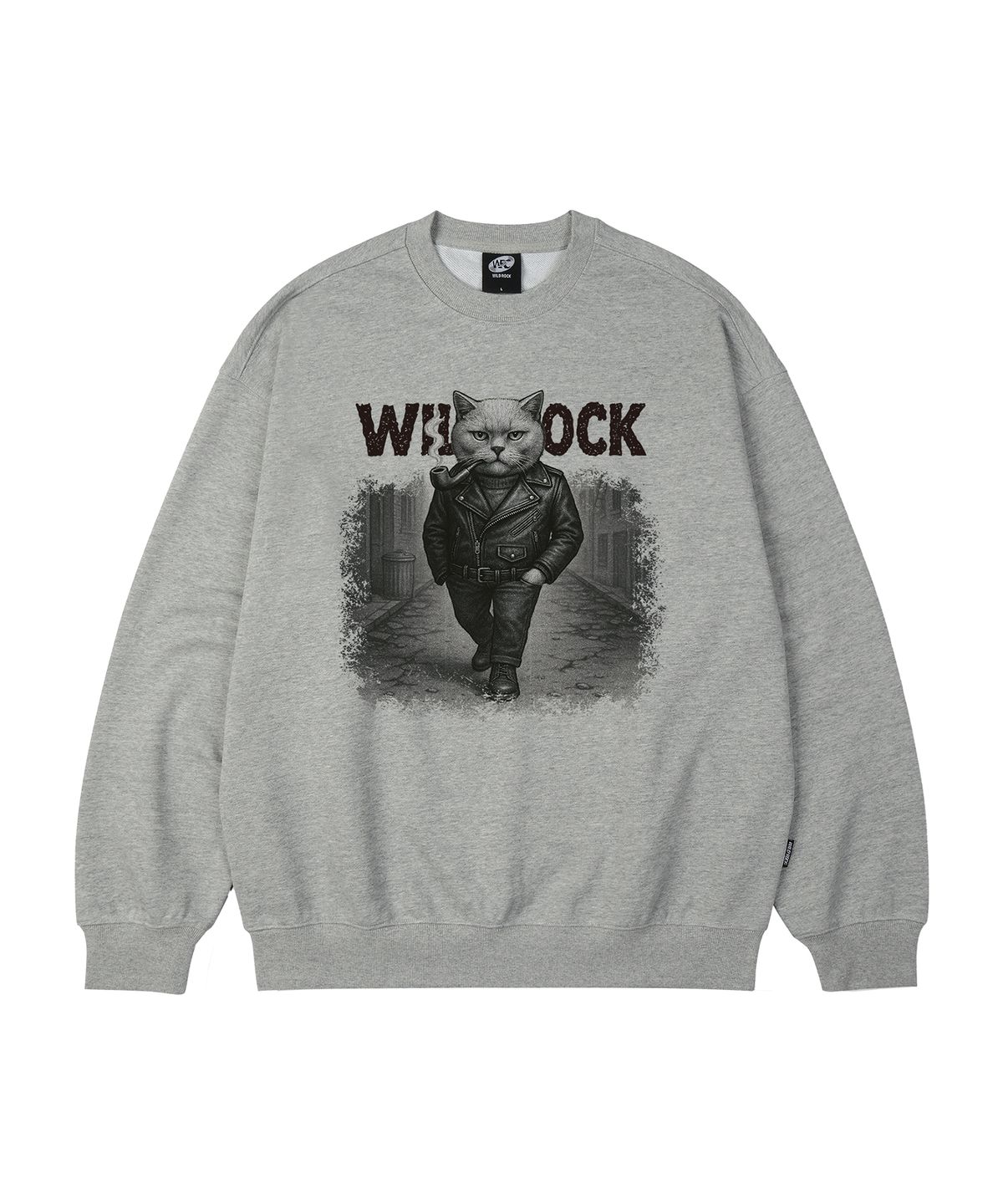 와일드락(WILDROCK) 스모키 스트릿 캣 오버핏 맨투맨_9 COL