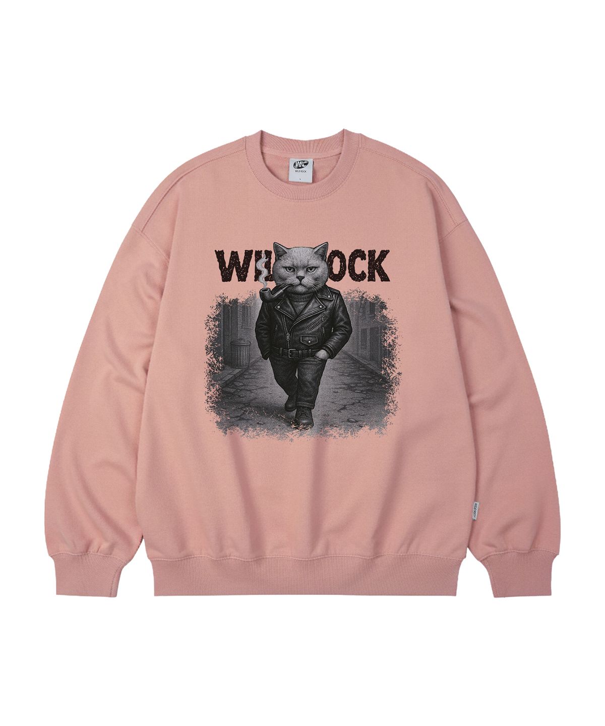 와일드락(WILDROCK) 스모키 스트릿 캣 오버핏 맨투맨_9 COL