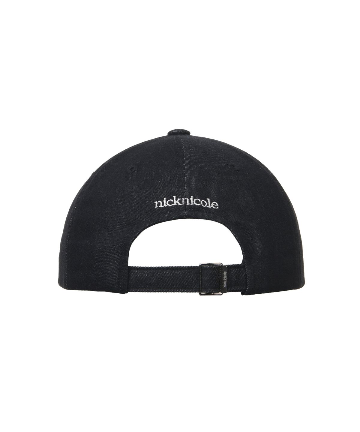 닉앤니콜(NICK&NICOLE) NN DOTCOM SIGNATURE BALL CAP_DENIM BLACK CREAM