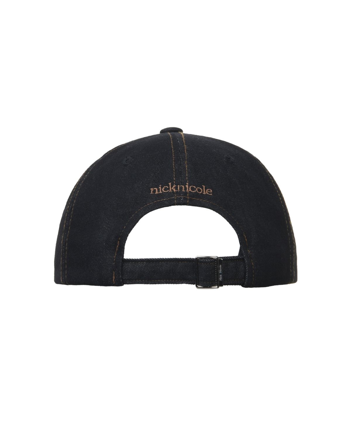 닉앤니콜(NICK&NICOLE) NN DOTCOM SIGNATURE BALL CAP_DENIM BLACK BROWN