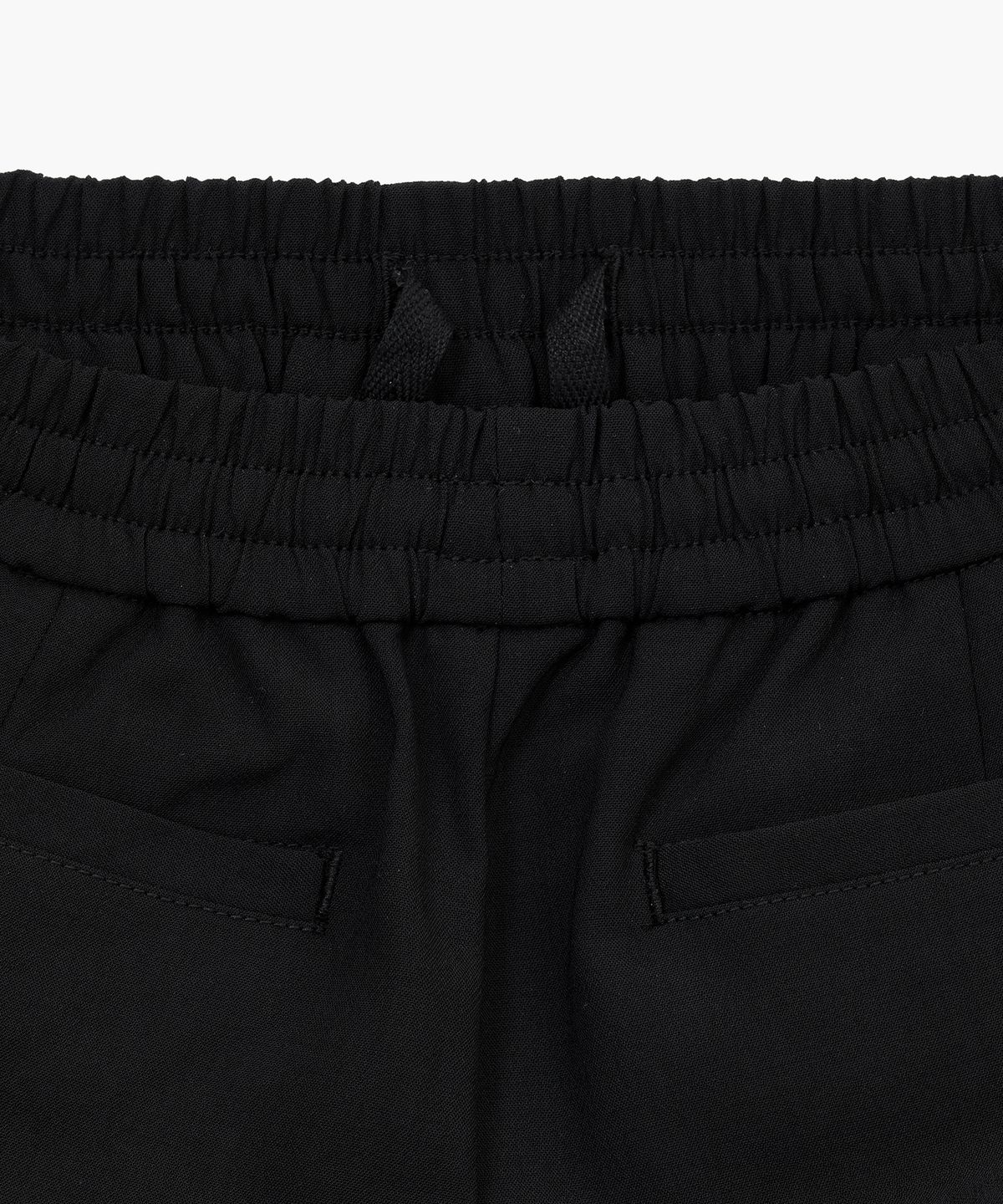 무신사 스탠다드 키즈(MUSINSA STANDARD KIDS) 린넨 라이크 원 턱 와이드 밴딩 팬츠 [블랙]