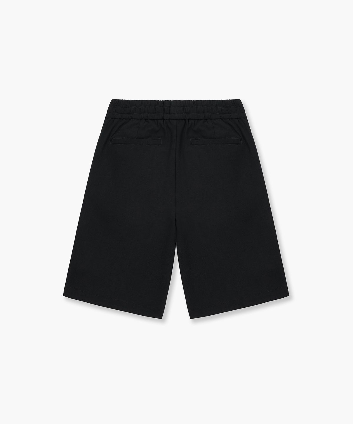 무신사 스탠다드 키즈(MUSINSA STANDARD KIDS) 린넨 라이크 원 턱 와이드 밴딩 쇼츠 [블랙]