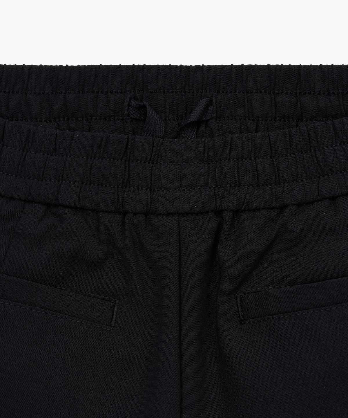 무신사 스탠다드 키즈(MUSINSA STANDARD KIDS) 린넨 라이크 원 턱 와이드 밴딩 쇼츠 [블랙]