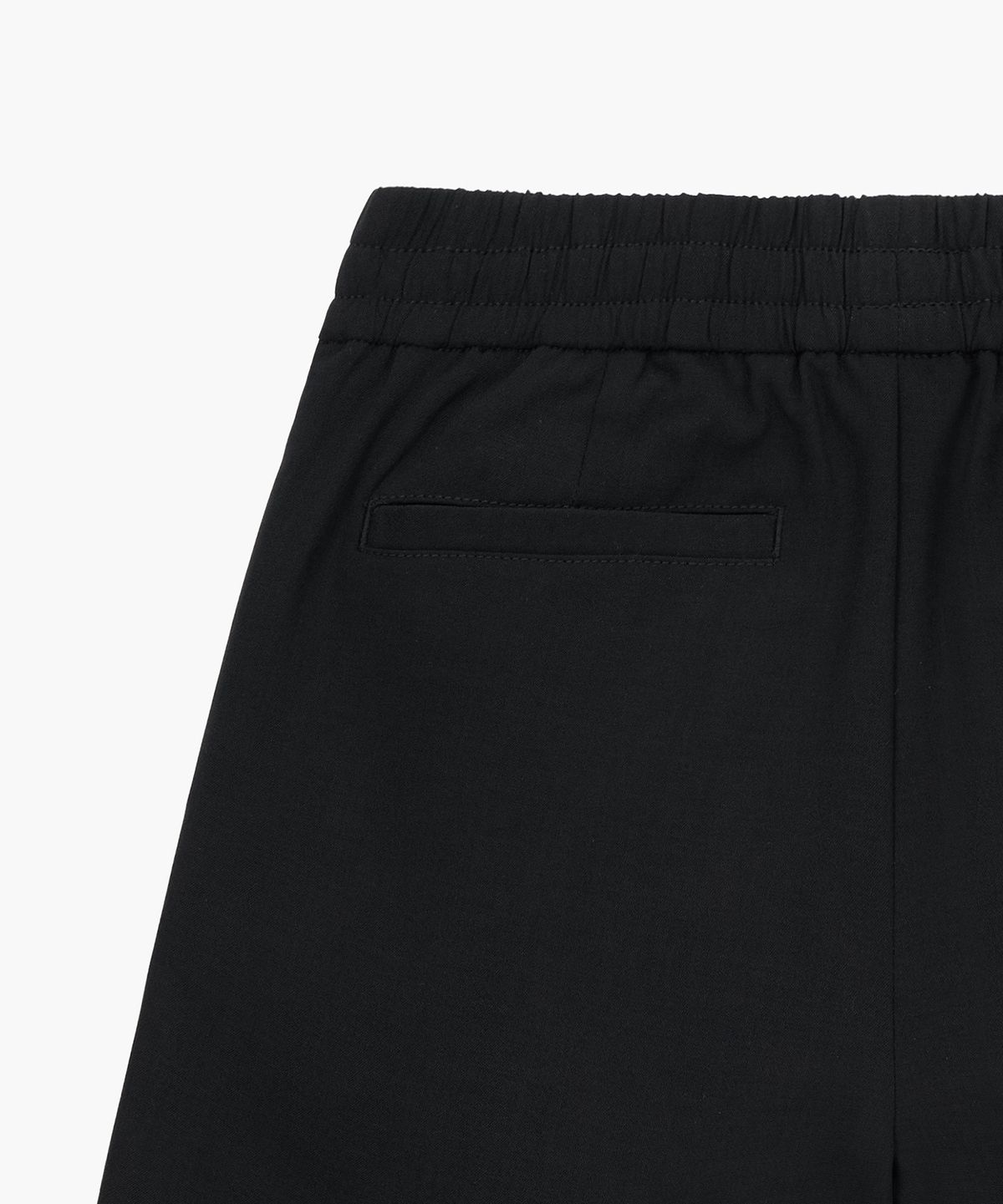 무신사 스탠다드 키즈(MUSINSA STANDARD KIDS) 린넨 라이크 원 턱 와이드 밴딩 쇼츠 [블랙]
