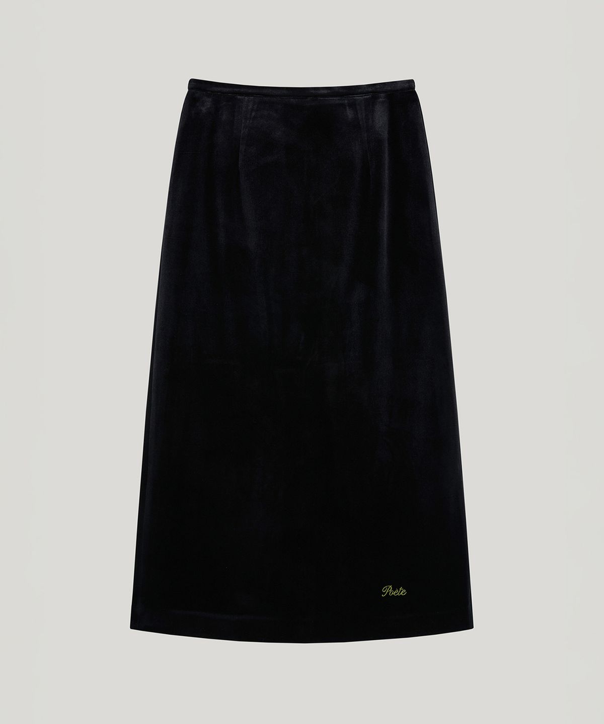 포에트서울(POETSEOUL) velour long skirt_black