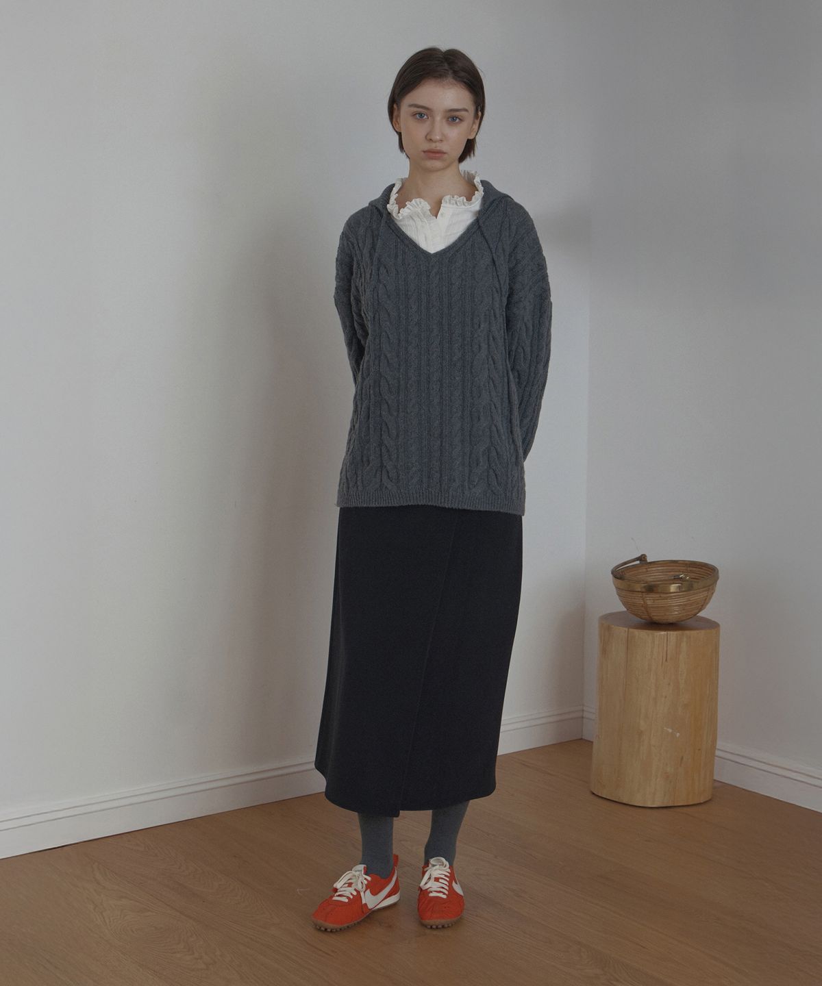 포에트서울(POETSEOUL) maxi wrap skirt_black