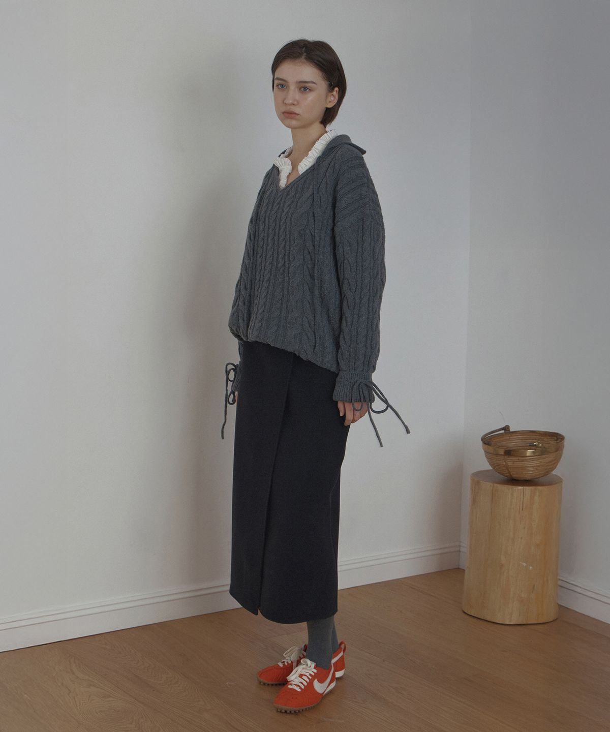 포에트서울(POETSEOUL) maxi wrap skirt_black
