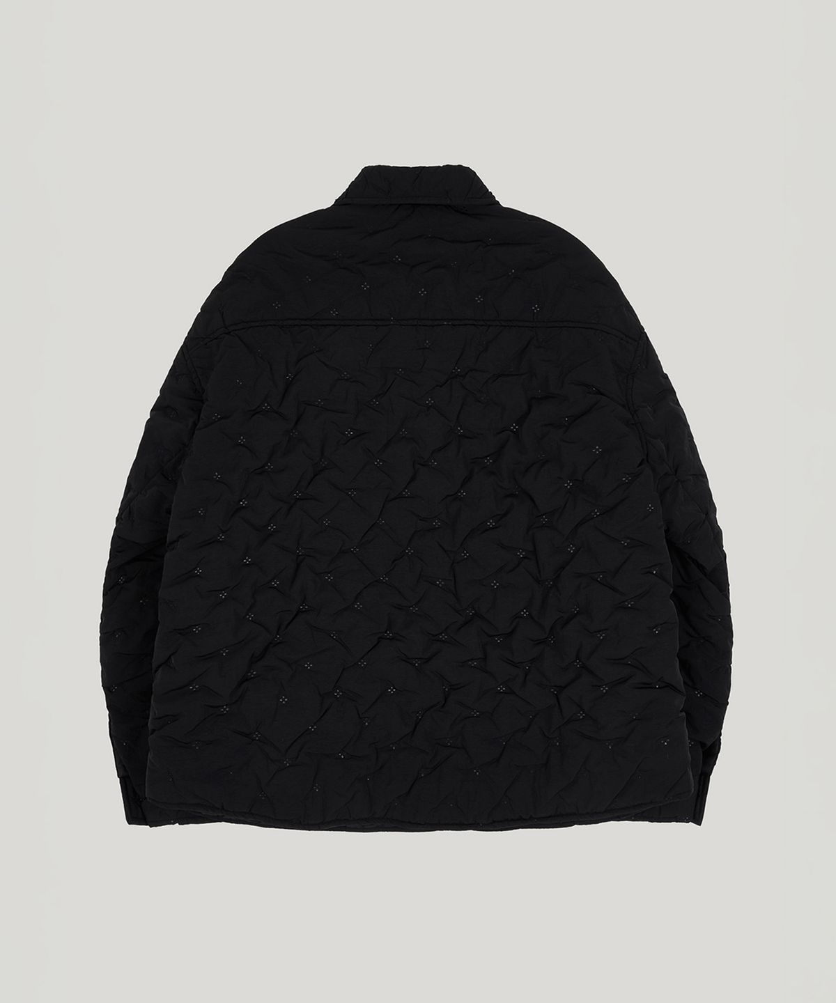 포에트서울(POETSEOUL) snowflake padded shirt_black
