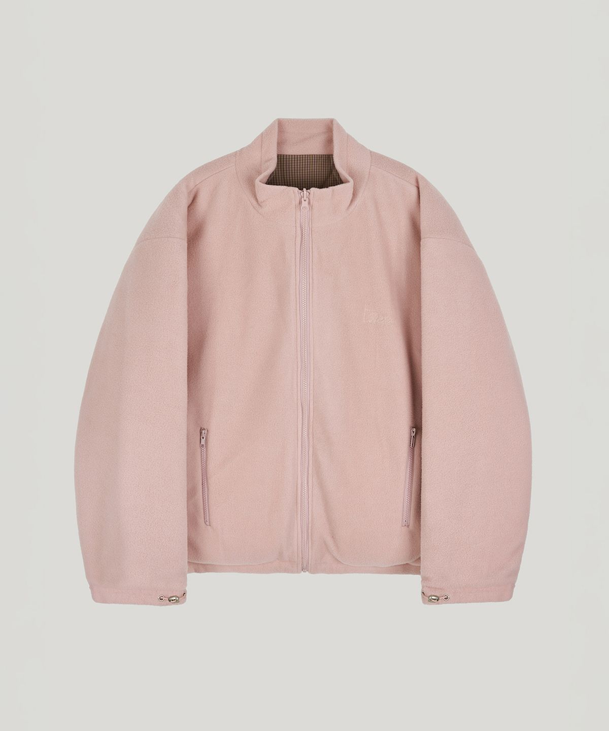 포에트서울(POETSEOUL) reversible zip up jacket_light pink