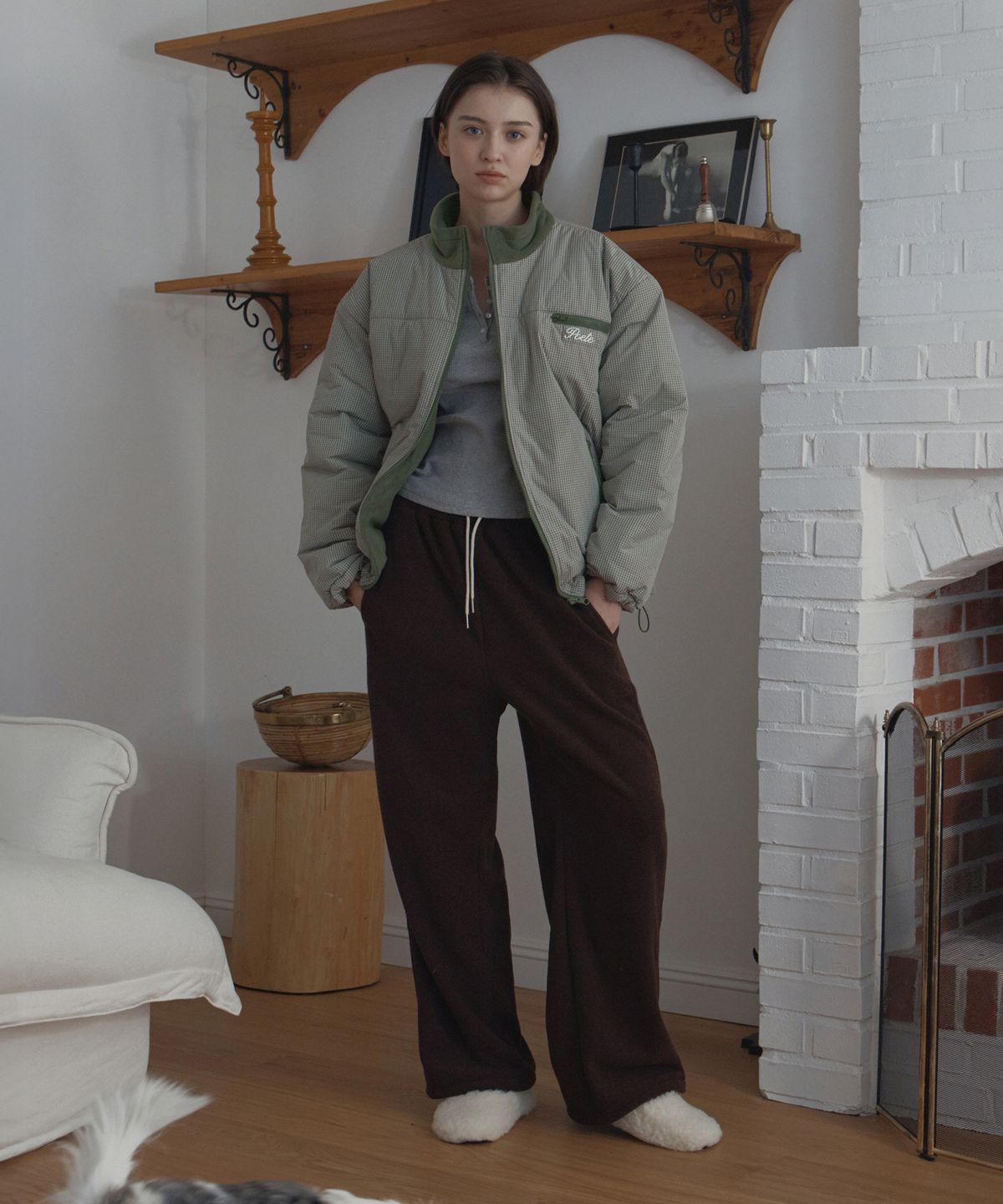 포에트서울(POETSEOUL) reversible zip up jacket_light khaki