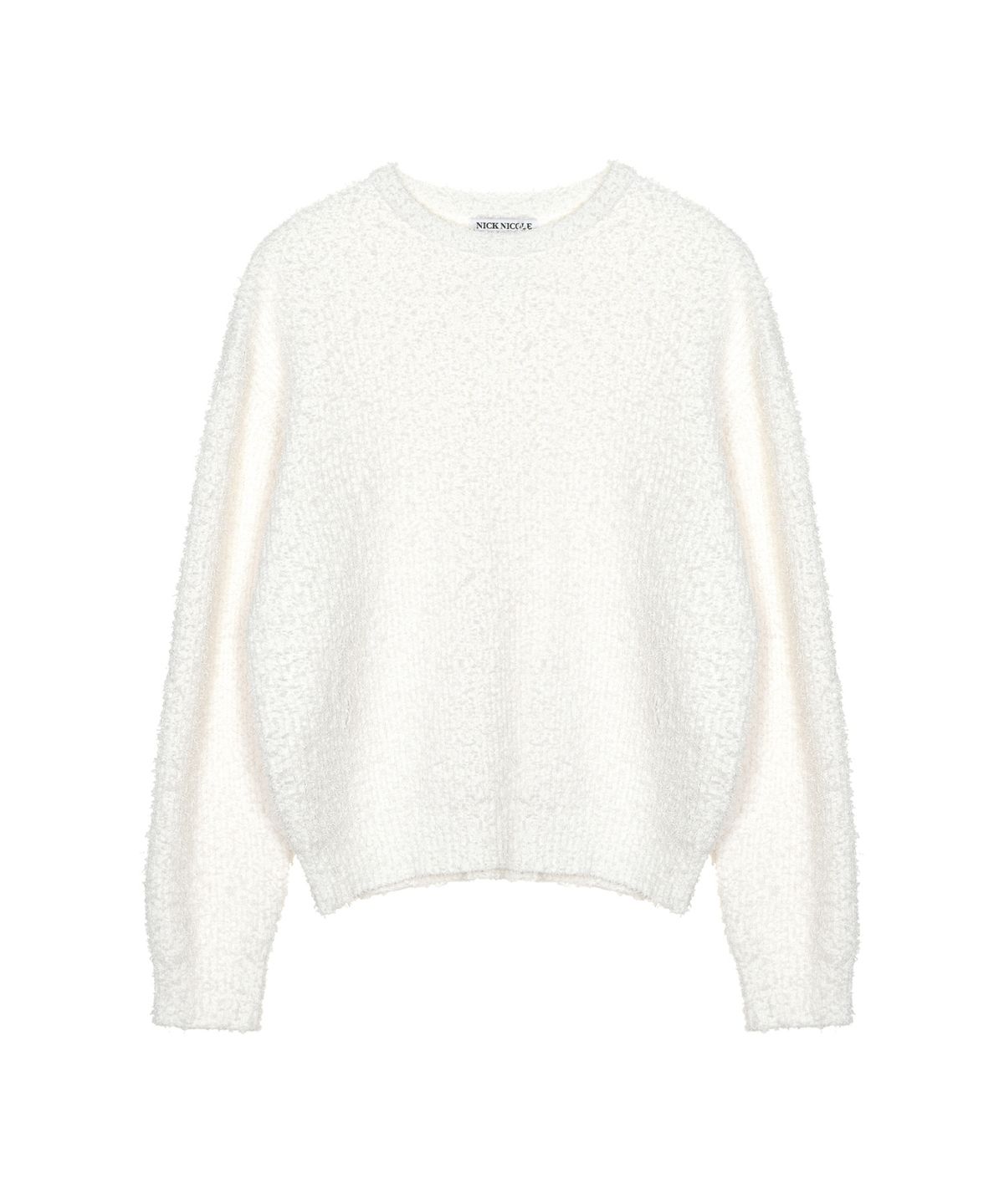 닉앤니콜(NICK&NICOLE) BOUCLE COLLAR KNIT CARDIGAN_CREAM
