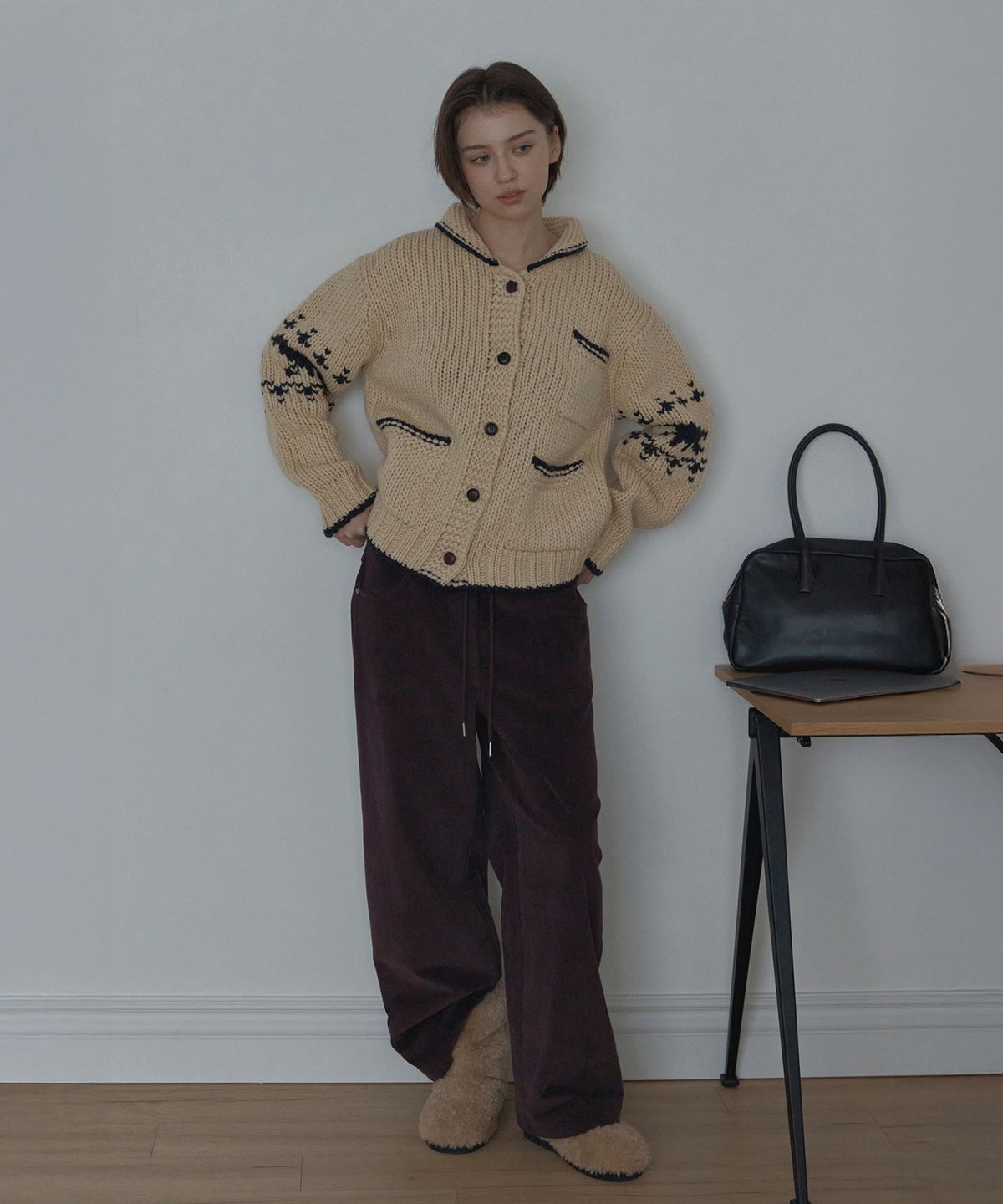 포에트서울(POETSEOUL) corduroy banding pants_purple