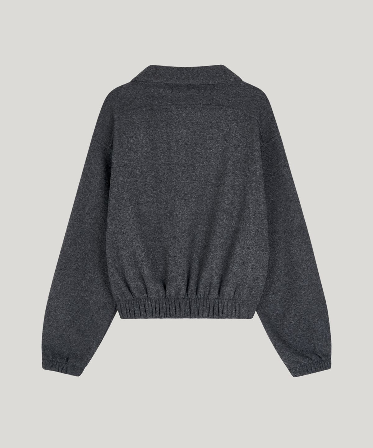 포에트서울(POETSEOUL) (terry)fleece half zip-up_charcoal
