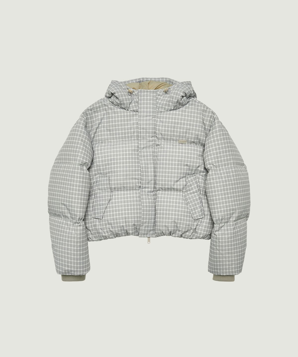 그로브(GROVE) JUDY DOWN JACKET (BEIGE CHECK)