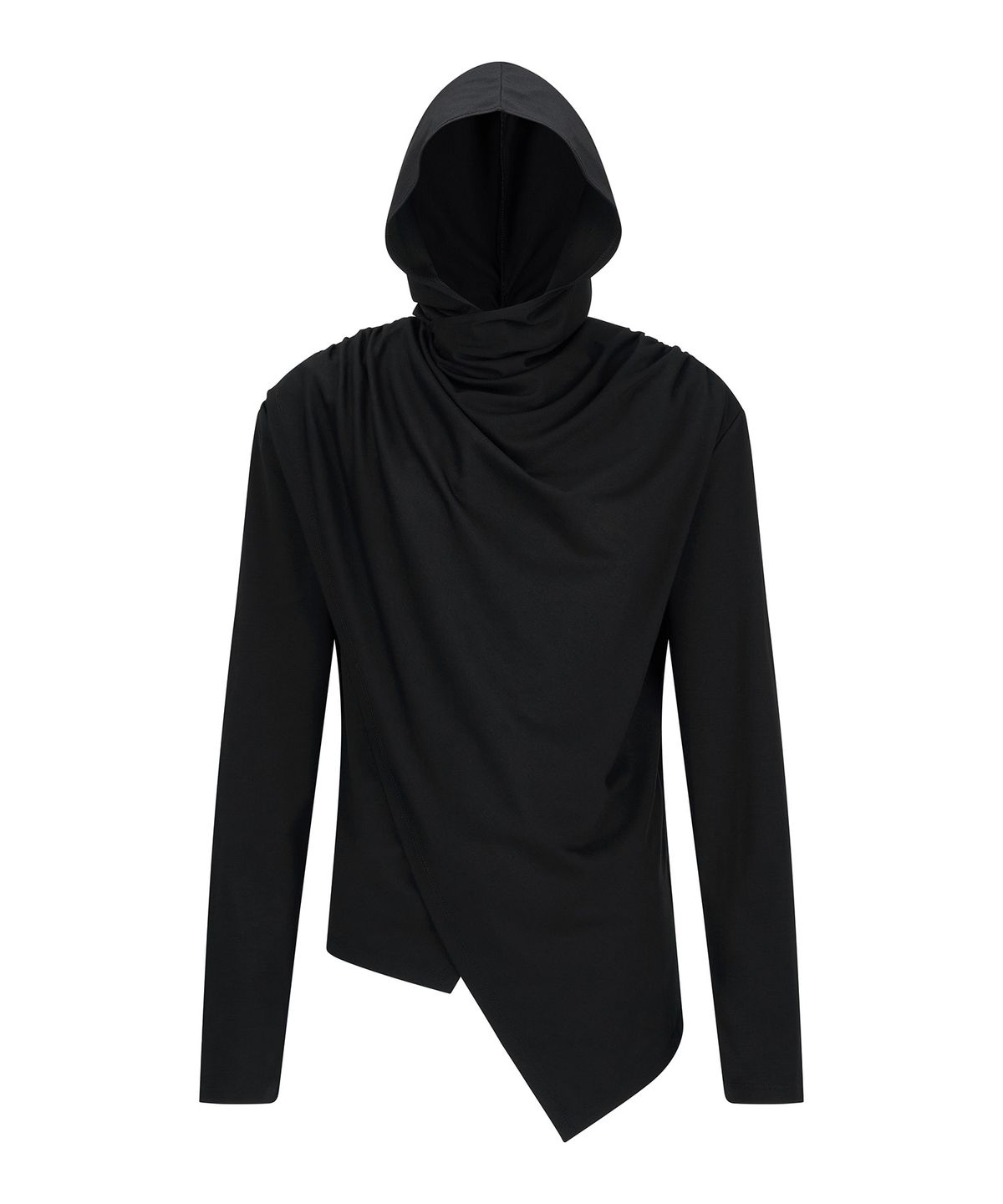 레씨토(LECYTO) Avant-garde Drape Hood_[Black]