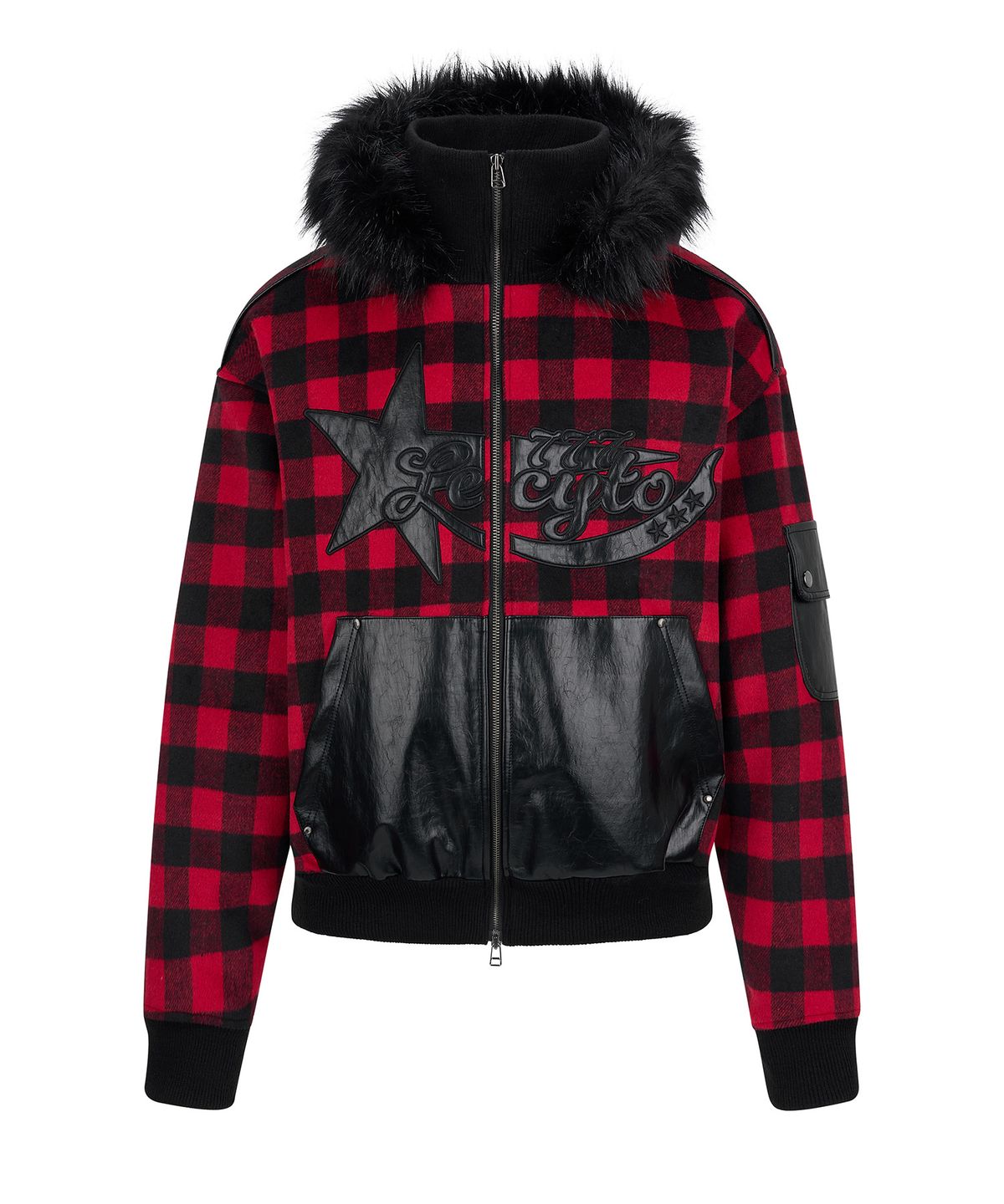 레씨토(LECYTO) Nebula 7 Check Hood Jumper_[Red]