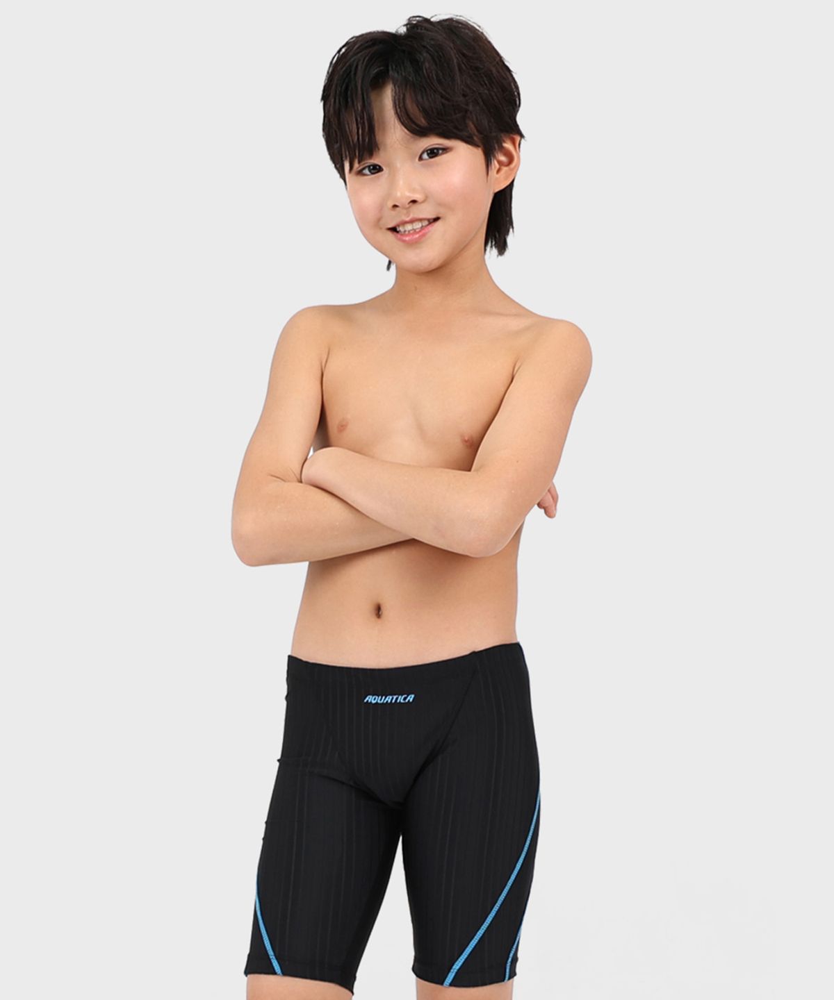 아쿠아티카(AQUATICA) 남아동 수영복 AQAJB494 일반용수경 파우치 코클립 7종세트
