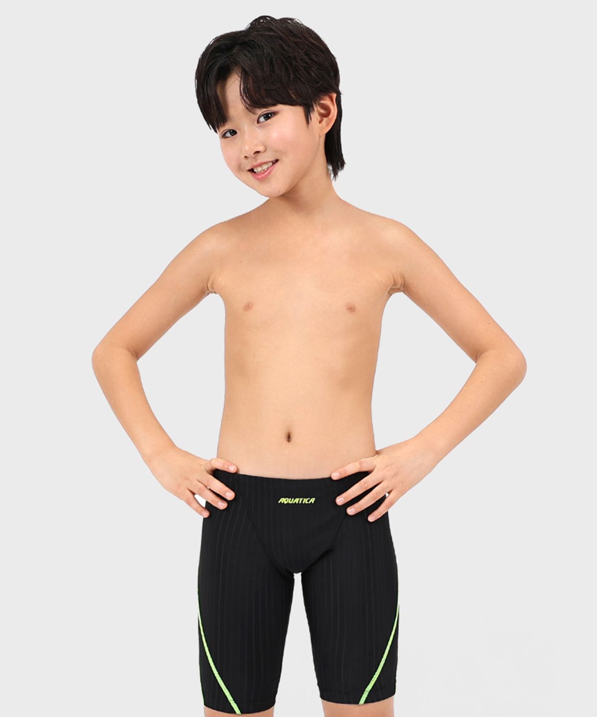 아쿠아티카(AQUATICA) 남아동 수영복 AQAJB494 일반용수경 파우치 코클립 7종세트