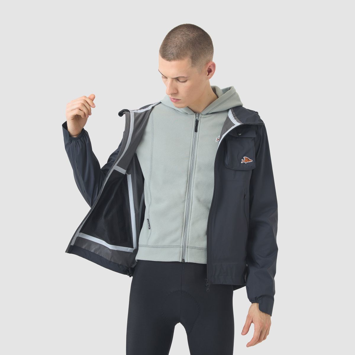 카페 드 사이클리스트(CAFE DU CYCLISTE) 알리즈 아웃랜드 방수 자켓 앤트러사이트 공용