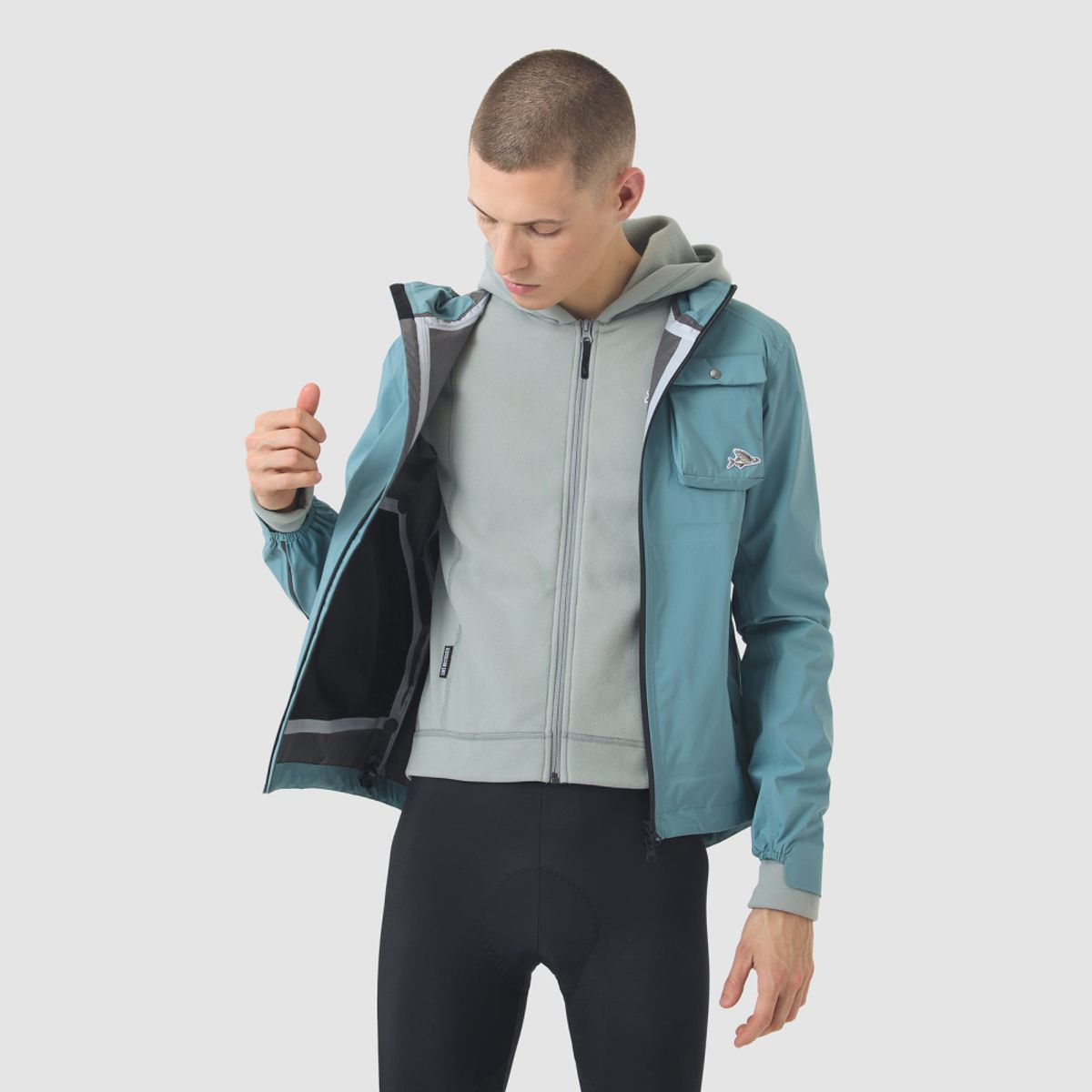카페 드 사이클리스트(CAFE DU CYCLISTE) 알리즈 아웃랜드 방수 자켓 딥워터 공용