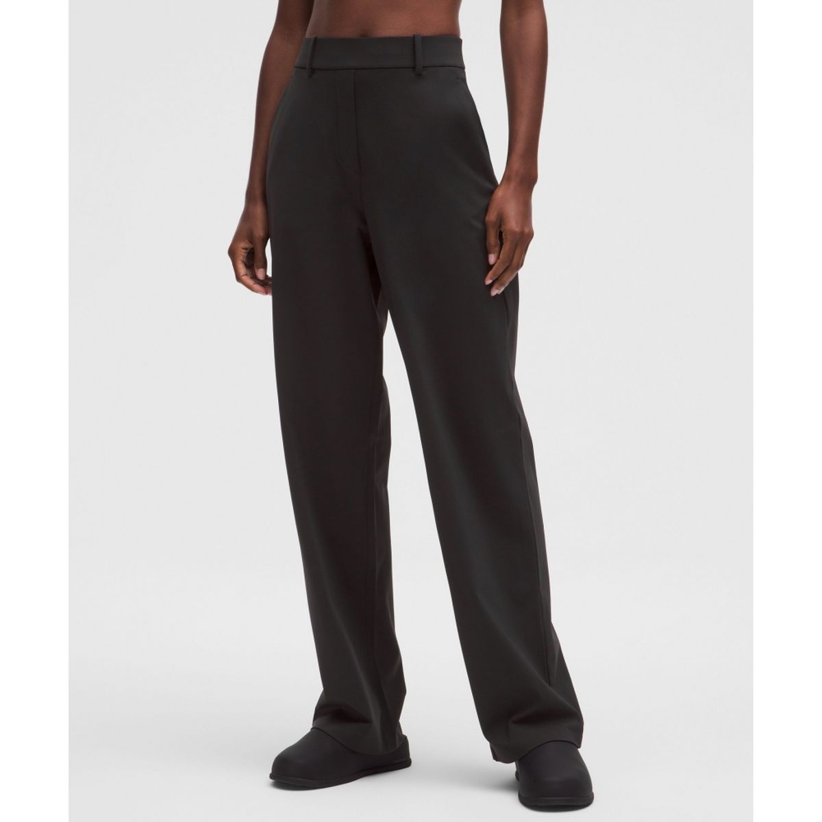 룰루레몬(LULULEMON) 데이드리프트 하이라이즈 스트레이트 레그 트라우저  BLK