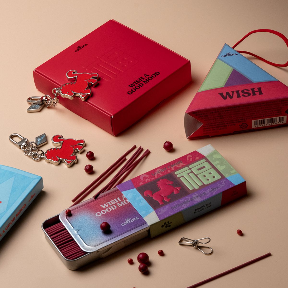 콜린스(COLLINS) [인센스+키링+사쉐+기프트백] 2026 WISH EDITION 기프트세트