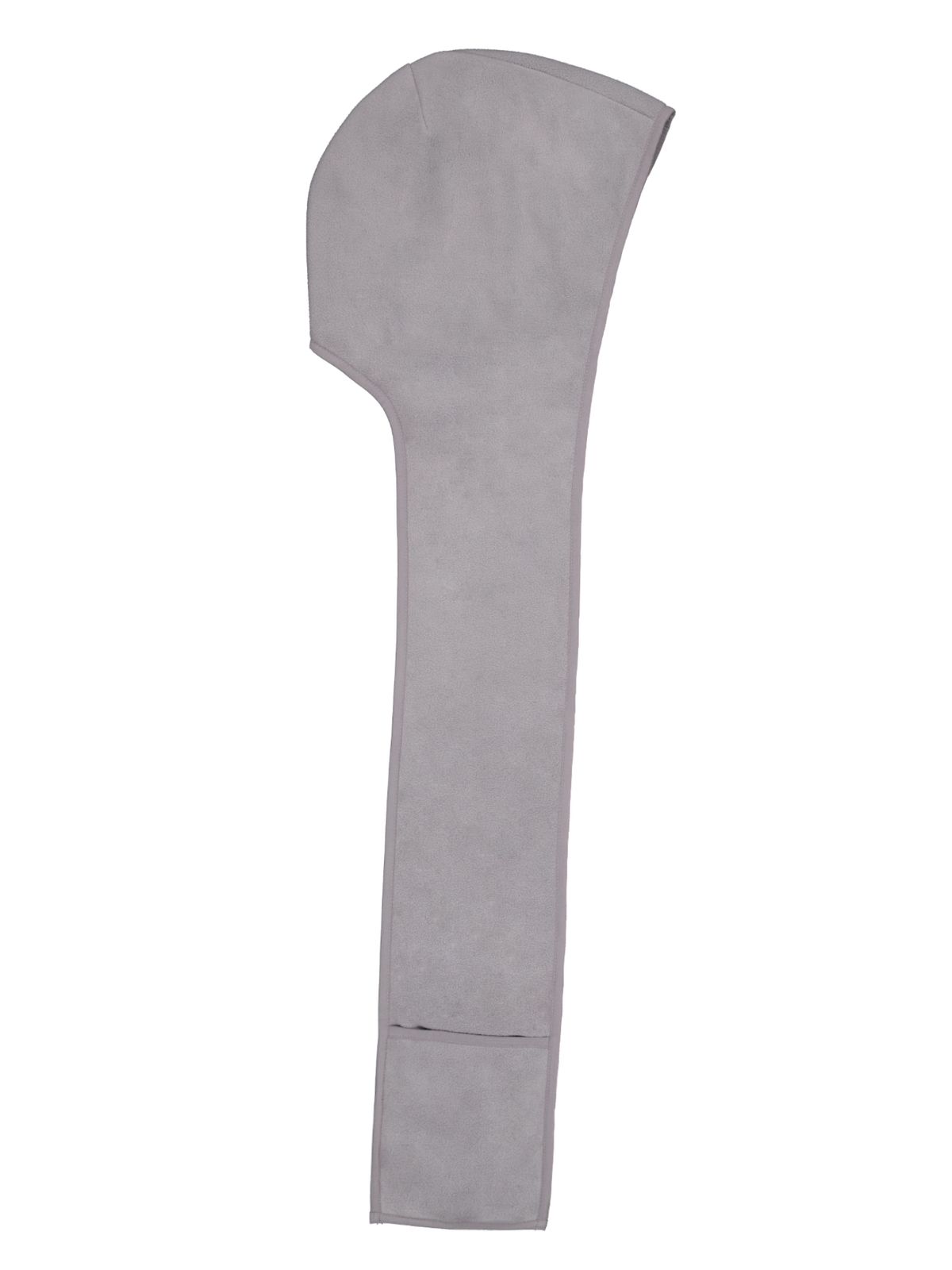 로액슈얼(LO AXUAL) FLEECE REVERSIBLE HOOD MUFFLER_MELANGE GREY