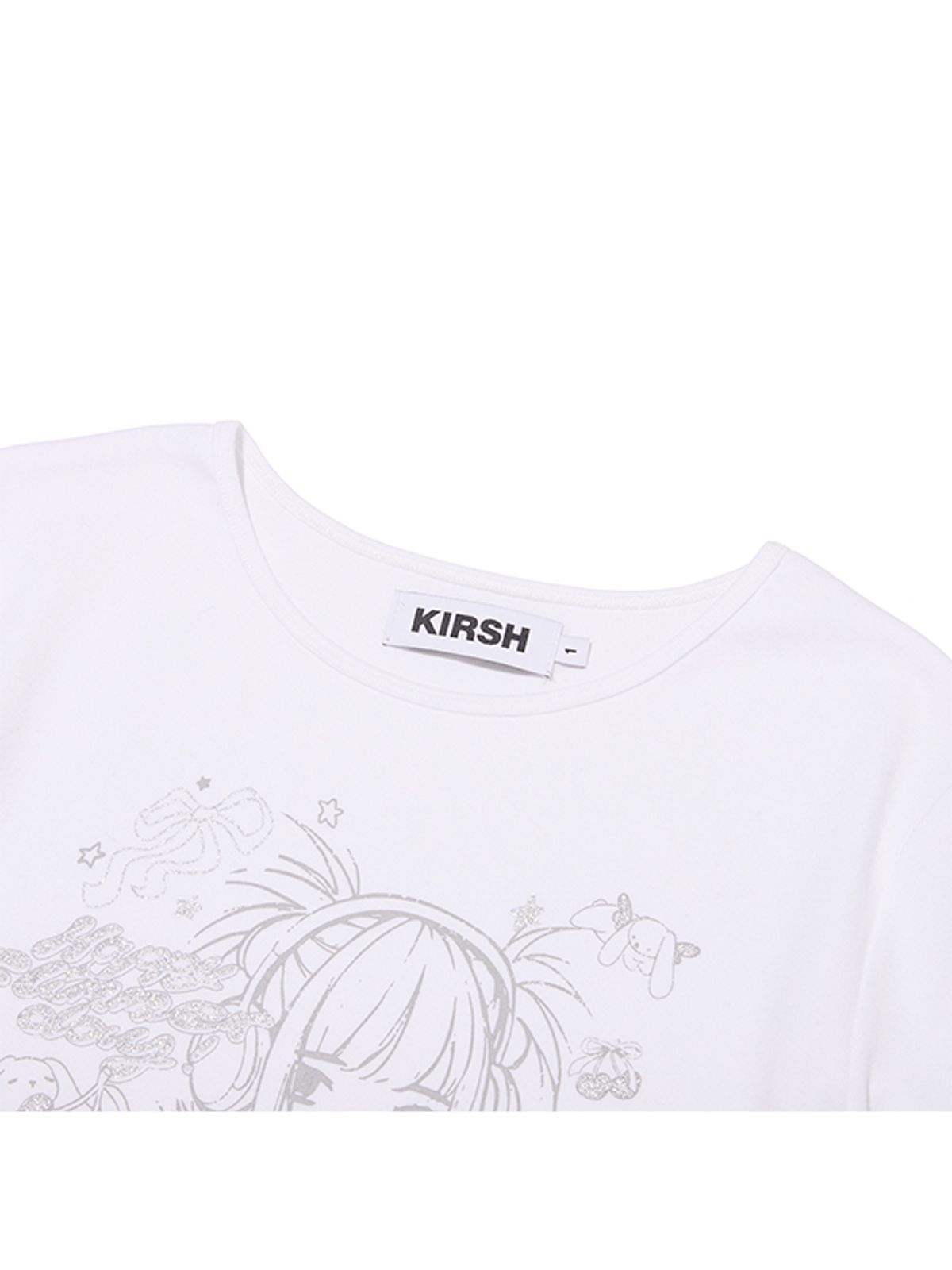 키르시(KIRSH) 키르시 X 피투 슬림핏 롱 슬리브 [화이트]
