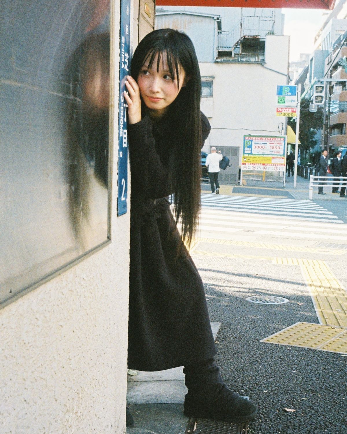 로액슈얼(LO AXUAL) FLEECE MIDI WARMER SKIRT_BLACK